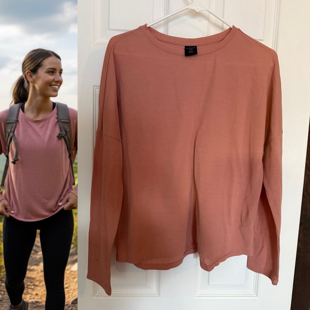 REI Co-op Long Sleeve Soft Knit Top Women’s Small Pink